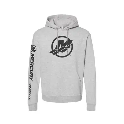 Grey Icon Hoodie on white background.