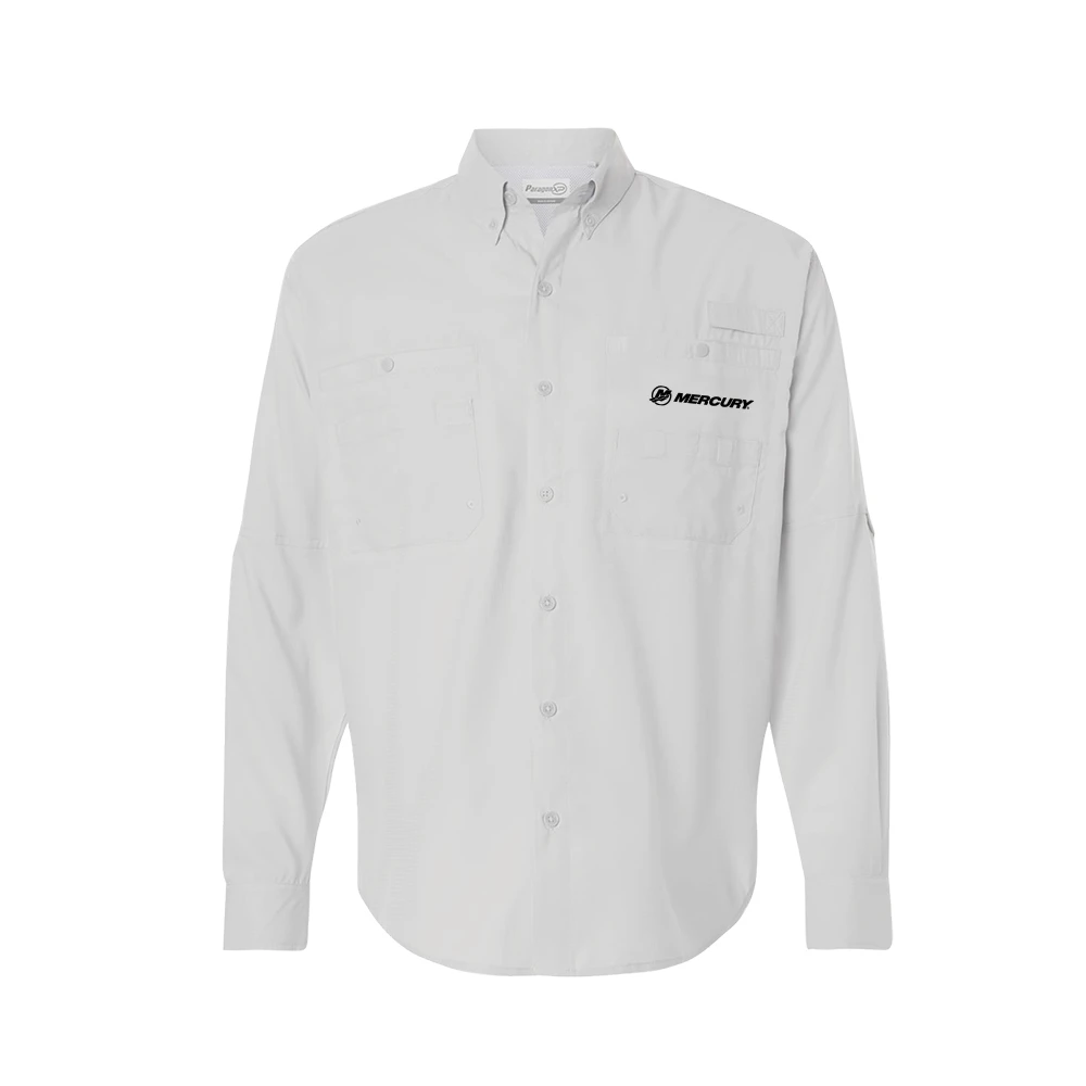 Long Sleeve Fishing Shirt - Aluminum | Mercury Dockstore