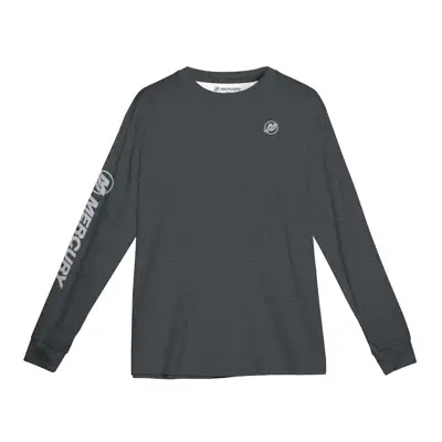 Long Sleeve Performance Shirt - Charcoal Front Image on white background