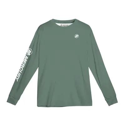 Long Sleeve Performance Shirt - Willow Green Front Image on white background