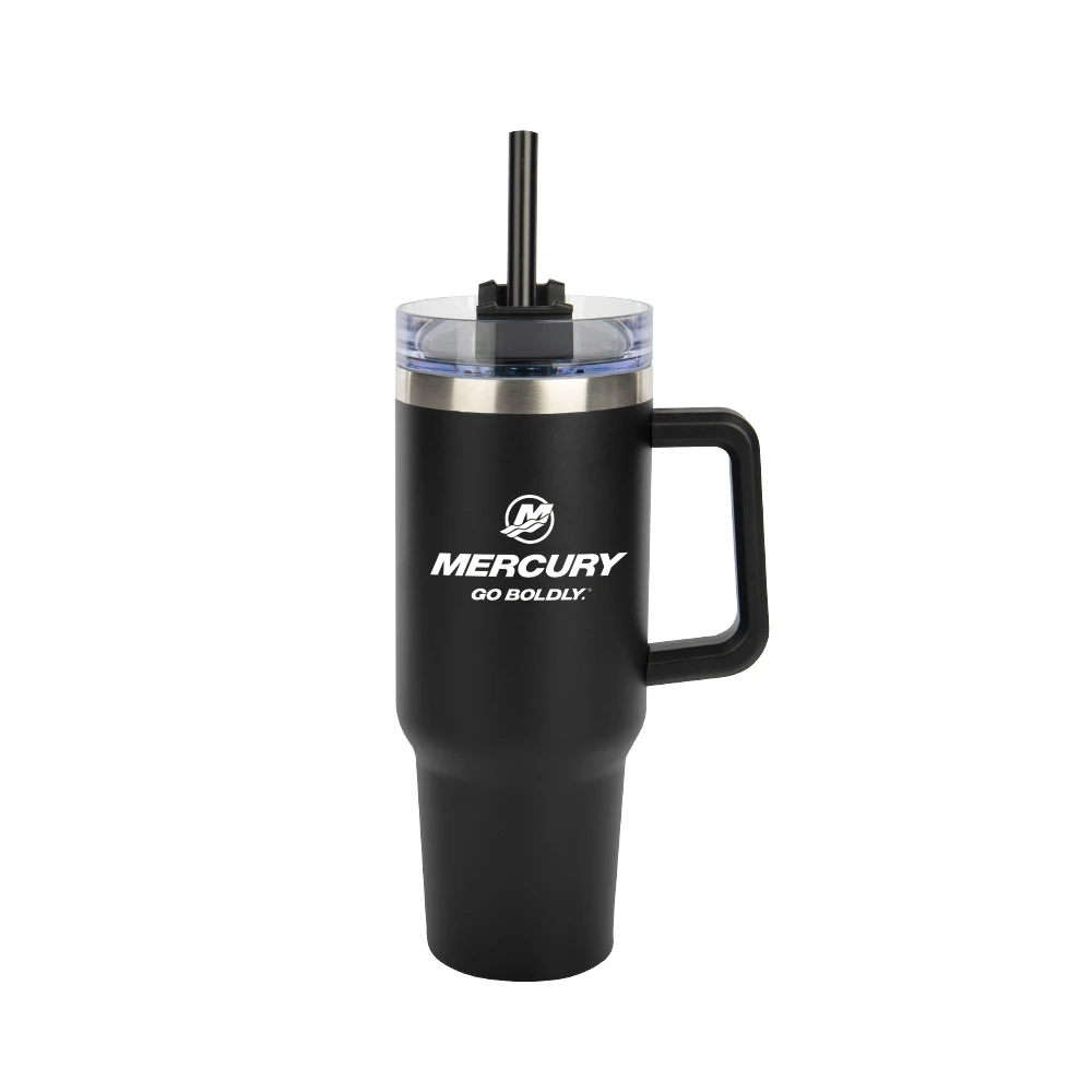 Stainless Steel Tumbler 40 oz Black Mercury Dockstore