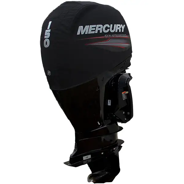 Black Mercury Breathable Engine Cover - 150HP 4 Stroke product image on white background