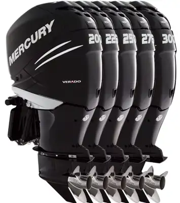 Black Mercury Breathable Engine Cover - Verado 6cyl product image on white background