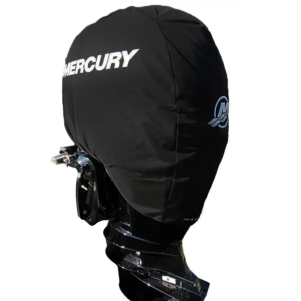 Black Mercury Tow-n-Stow Engine Cover - 135-150 HP 4 Stroke product image on white background