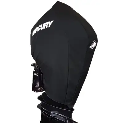 Black Mercury Tow-n-Stow Engine Cover - 175-225hp, 3.4L V6 2018 product image on white background