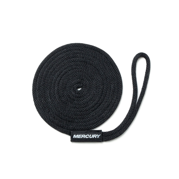 Black Mercury 3/8" x 15' Dockline Product Image on white background