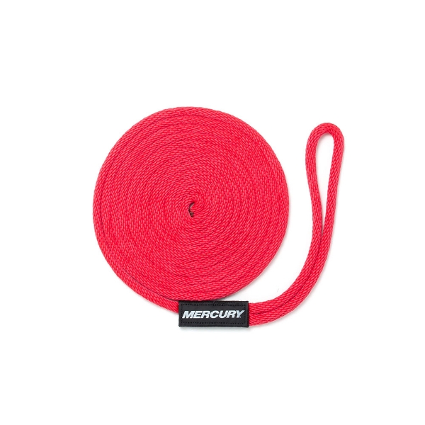 Red Mercury 3/8" x 15' Dockline Product Image on white background