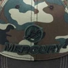 Woodlands Camo/Black Corporal Cap Product Image with Mercury Logo on the Front