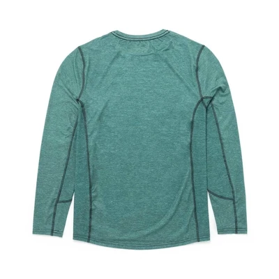 Image of a green long sleeve with white Mercury logo