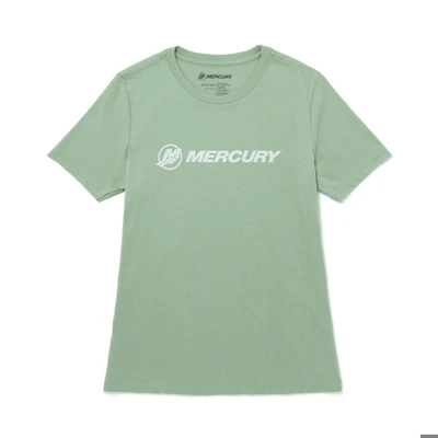 Image of a green tee with white Mercury logo