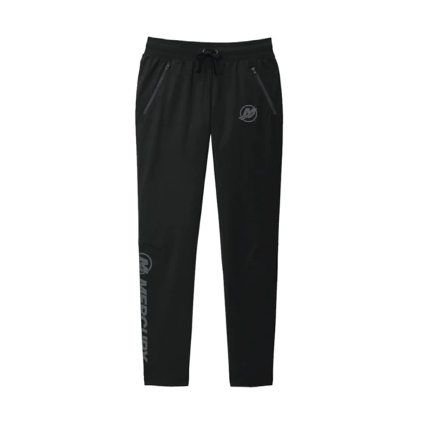 Deep Black Women's Performance Joggers product image on white background	