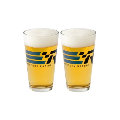 Mercury Racing Pint Set Product Image on white background