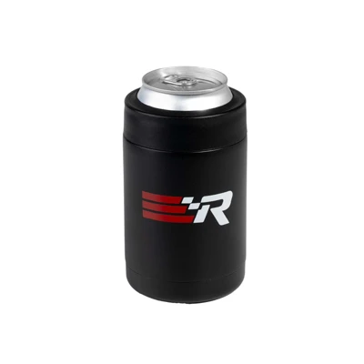 Mercury Racing Stainless Can Cooler Product Image on white background