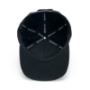 Black 85th Anniversary Flatbill Cap Liner Product Image on white background