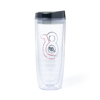 85th Anniversary Clear Tumbler Back Product Image on white background