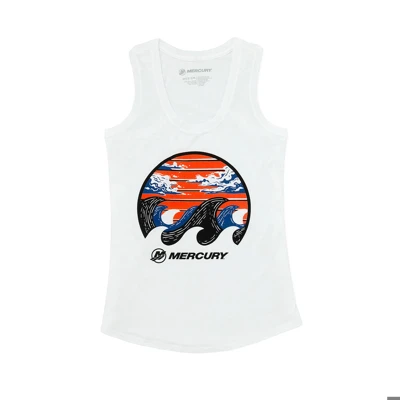 Womens Big Wave Tank Product Image on white background