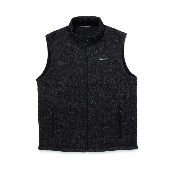 Image of the Sweater Fleece Vest with Mercury logo on the left chest