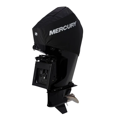 Black Mercury Breathable Engine Cover - 175-225hp, 3.4L V6 2018-2024 Product Image on white background