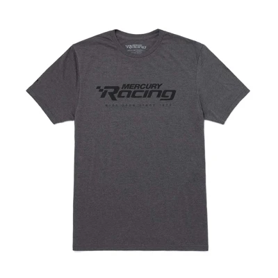 Heather Dark Grey Mercury Racing Speed Tee product image with Mercury Racing logo on the front