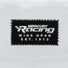 White Mercury Racing Bucket Cap Logo