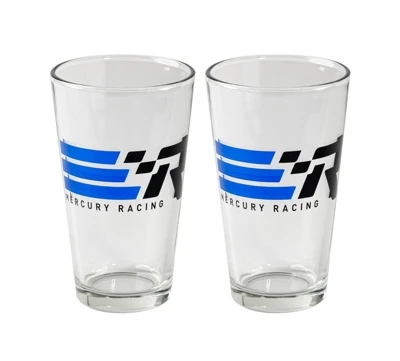 Mercury Racing Pint Set Product Image on white background