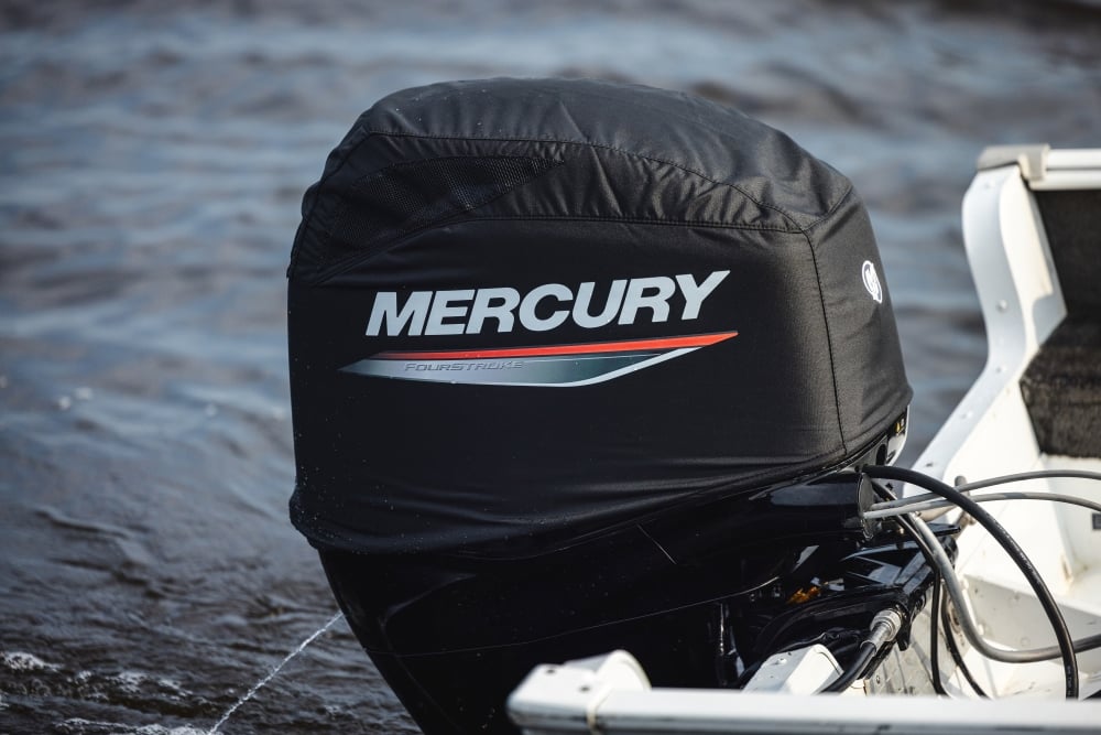 Mercury Breathable Engine Cover - 150HP 4 Stroke - Black | Mercury ...