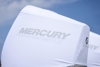 White Mercury Breathable Engine Cover - 400hp, V10 Product Image on background	