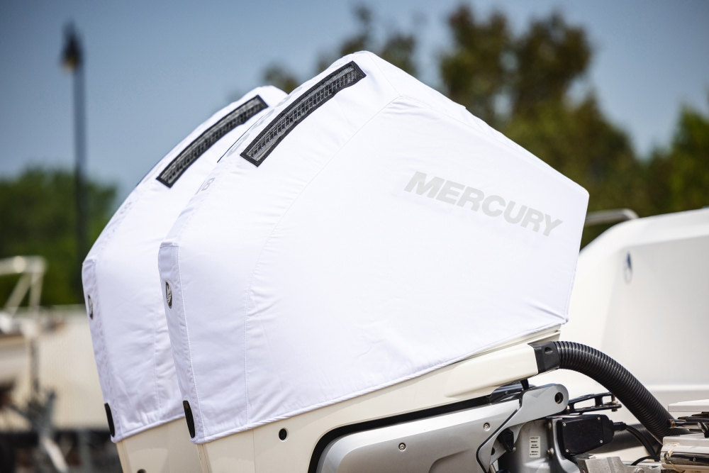 Mercury Breathable Engine Cover - 200-300hp, 4.6L V8 2018-2024 - White ...