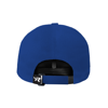 Blue baseball cap with a black "Mercury Racing, Wide Open, Est. 1973" patch on the front.	