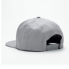 Grey 85th Anniversary Flatbill Cap Back View Product Image on white background