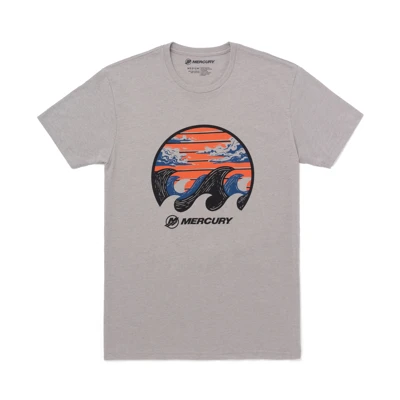 Image of the Great Wave Tee with Mercury graphic design on the front