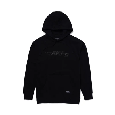 Black Mercury Racing Power Hoodie Product Image with Mercury Racing logo on front