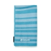 Image of a blue wavy striped towel