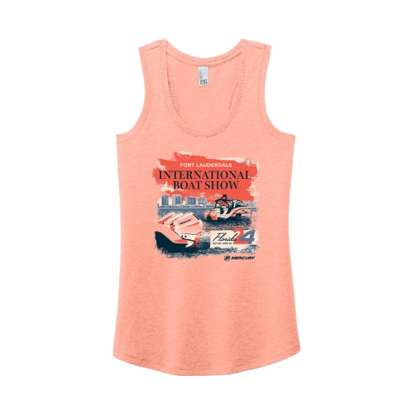 Limited Edition Fort Lauderdale Boat Show Event Tank Front product image on white background