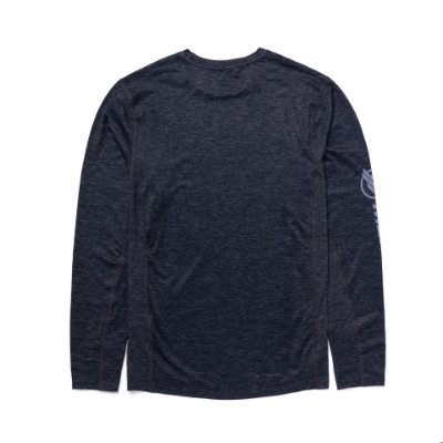 Image of the Long Sleeve Performance Shirt with Mercury logo on the left chest and on the right sleeve