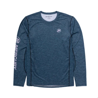 Long Sleeve Performance Shirt - Slate Front Image on white background	