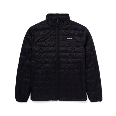 Image of the Packable Puffer Jacket with white Mercury logo on the left chest