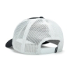 Black and White Vintage Cap Back View Image on white background