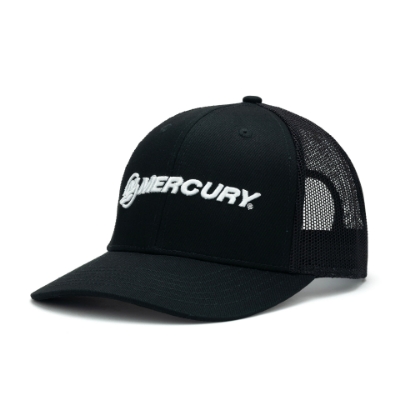 Black Logo Cap Left Side View Image on white background