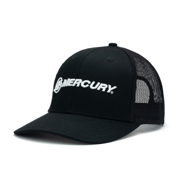 Black Logo Cap Left Side View Image on white background