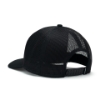 Black Logo Cap Back Side View Image on white background