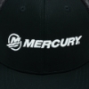 Mercury Logo on the front of Black Logo Cap