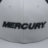 Mercury Logo on the front of the Black and Grey Trucker Cap