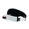 White Visor Back View Product Image on white background