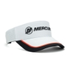 White Visor Right View Product Image on white background