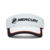 White Visor Front View Product Image on white background