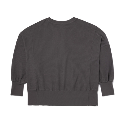 Image of a grey colored long sleeve with white Mercury logo on the left chest