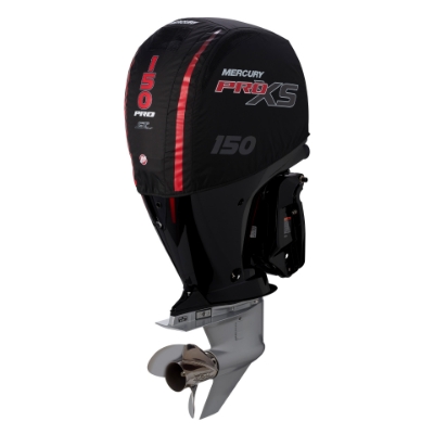 Front Image of the Mercury 150hp ProXS Vented Splash Cover on white background