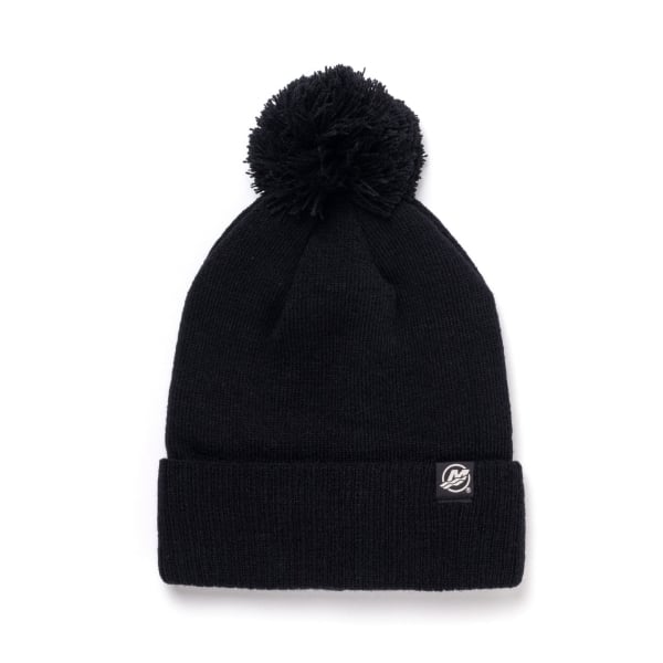 Black Pom Beanie