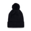 Black Pom Beanie